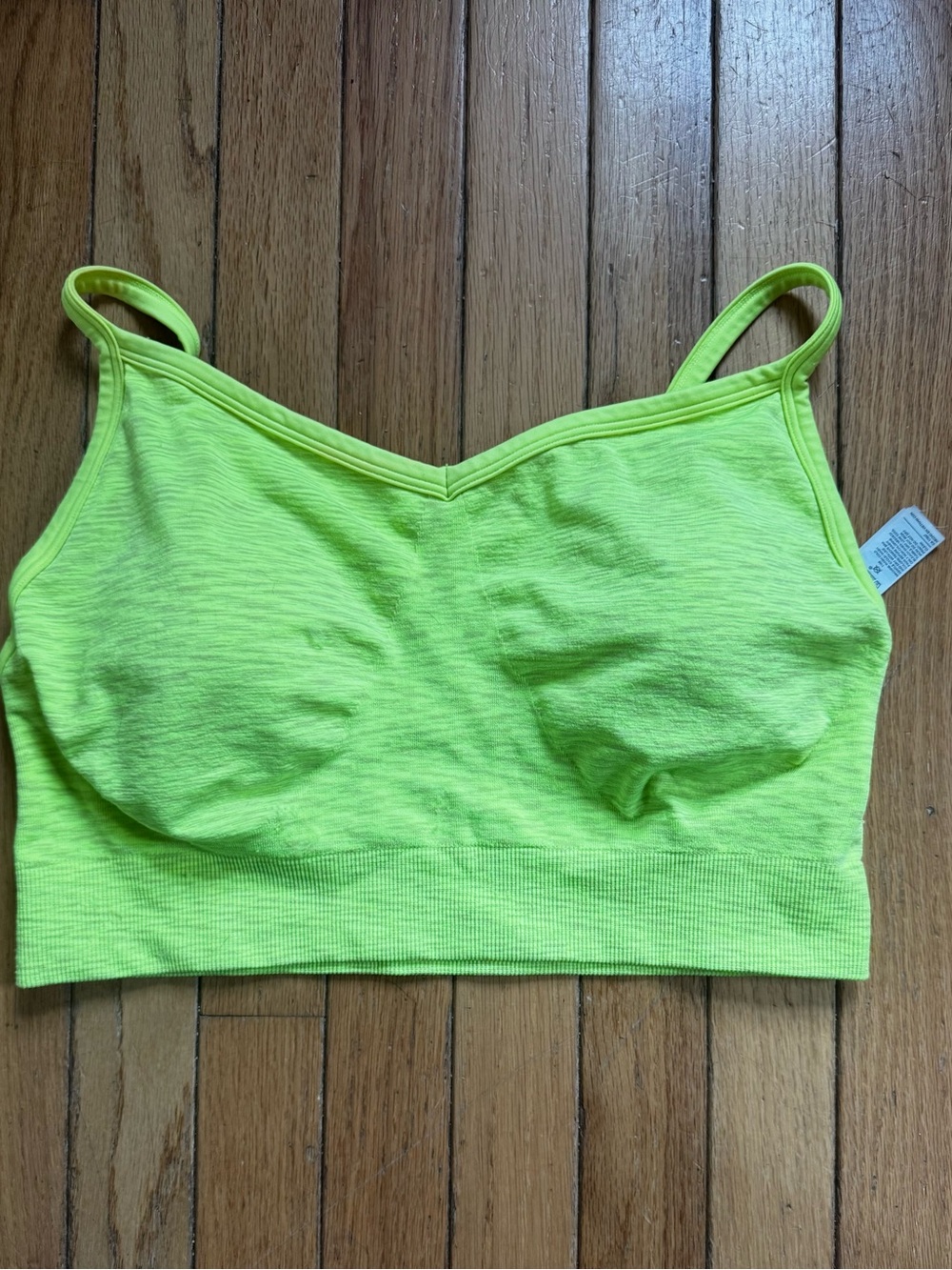 Old Navy Neon Yellow Seamless Bralette